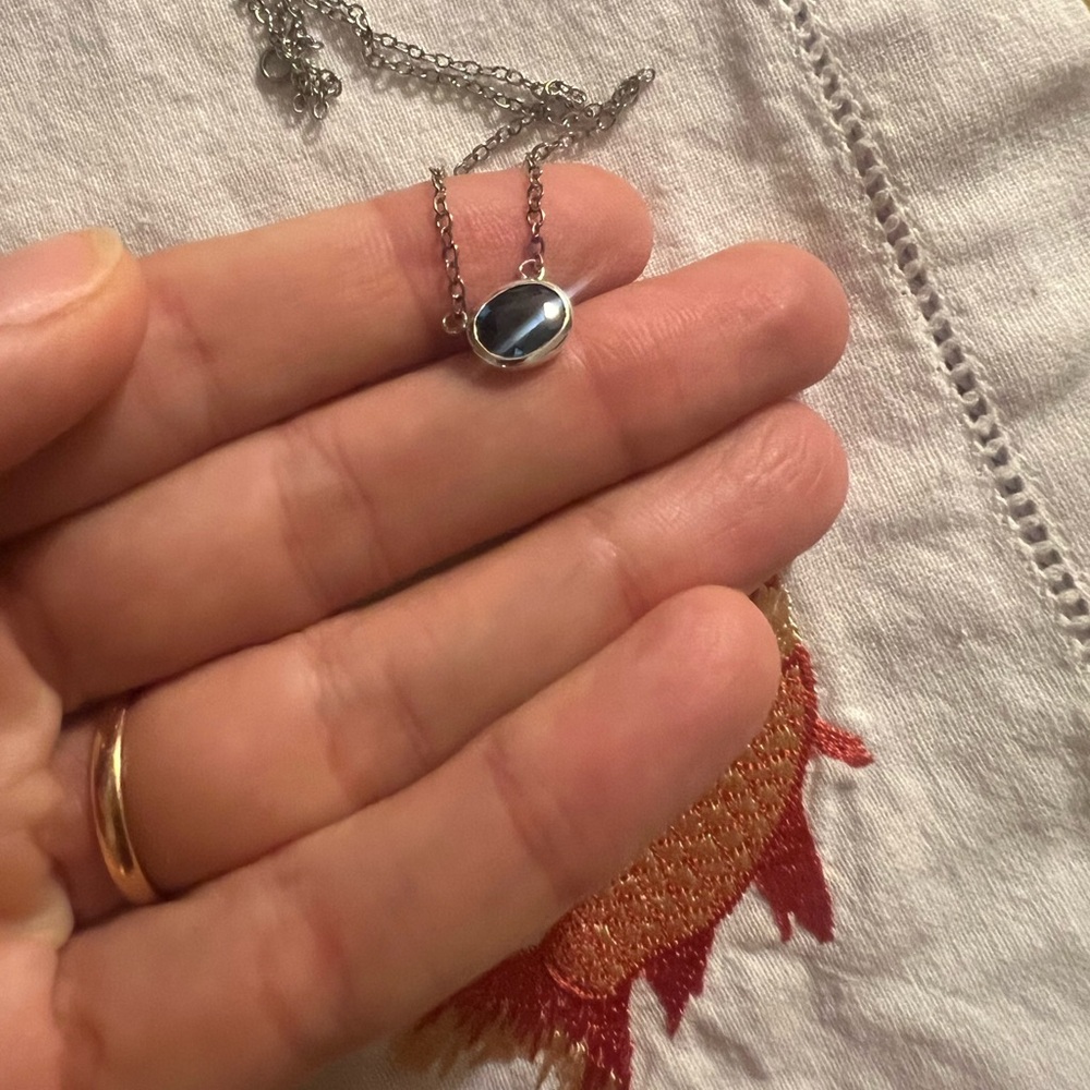 Sapphire Pendant Necklace